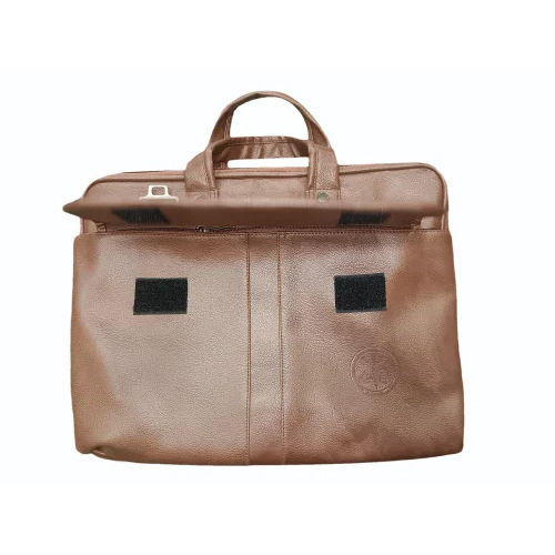 Office Leatherette Laptop Bags - Color: Brown