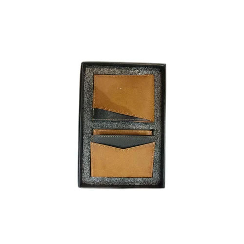 Corporate Customized Wallet Gift - Color: Black And Brown