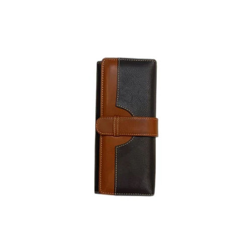 Pu Leather Ladies Wallet - Color: Brown