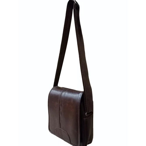 Leather Sling Bags - Color: Brown