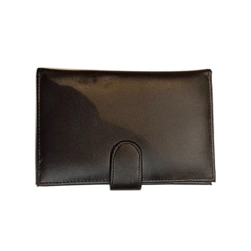 Black PU Leather Cheque Book Holder