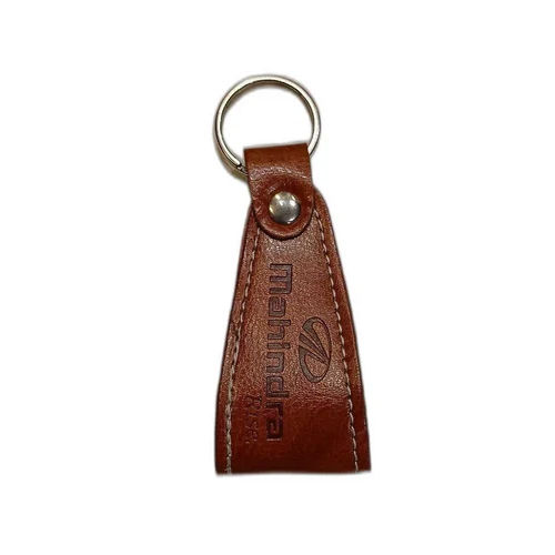 Corporate Customized Key Ring - Color: Brown