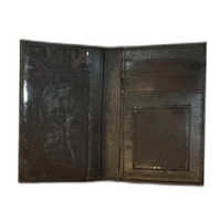 Black Passport Holder - High-quality Leather, Ample Space For Secure Storage, Sleek Plain Design