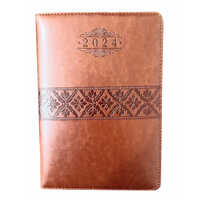 A5 New Year Diaries - Leather Cover, A5 Size | Durable, Easy To Clean - Perfect Gift For Organizing Thoughts And Goals