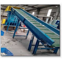 Square Roller Conveyor Belt - Color: Blue