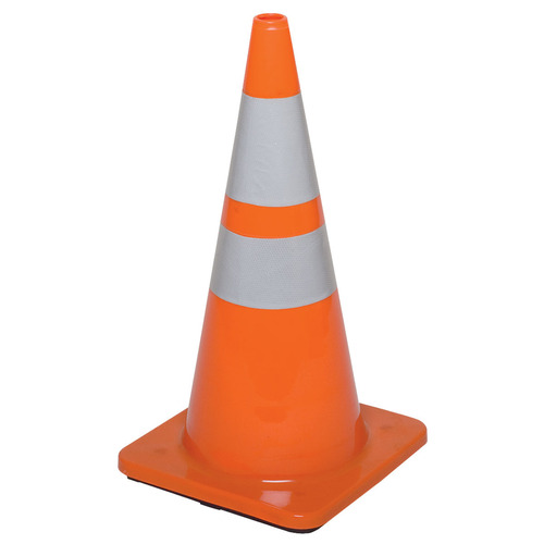 Traffic Cone Orange - Plastic, 750 mm | Parking Safety, Manual Operation, Lightweight at 1.3 kg, Ideal for Road Safety Usage