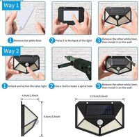 100 led solar light