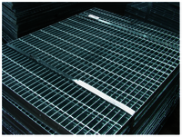 Electroforged Grating - Zinc-coated Steel, High Load Capacity | Variable Dimensions For Walkways, Platforms, And Industrial Flooring