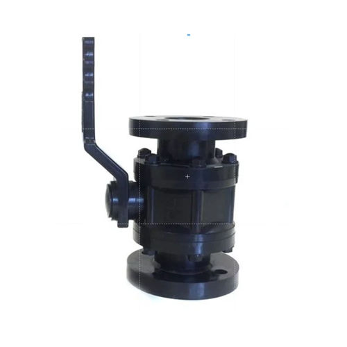 Dkv Pvc Flanged Ball Valve - Color: Black