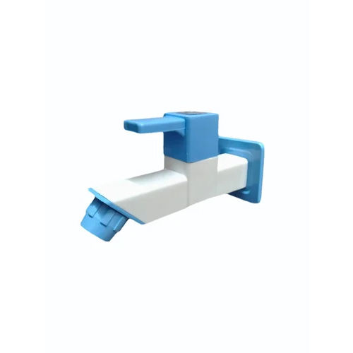 Square Ptmt Water Tap - Color: White & Blue