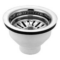 Dkv 4 Inch Pvc Sink Waste Coupling - Color: White