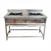 Two Burner Range - Stainless Steel, Manual Installation, Lpg Gas, 2 Burners | Sleek Design, Easy Maintenance, Compact Cooking Solution