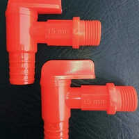 Dkv 15mm Pvc Pan Cock - Pvc Material, 15mm Size, Bright Red Color | Round Shape, 1-year Warranty, Easy Installation For Plumbing Applications