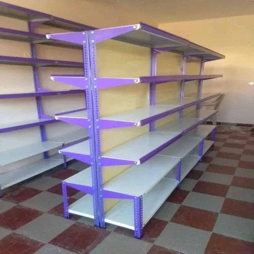 Double Sided Display Rack - Color: As Per Requirement