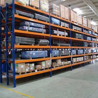 Heavy Duty Warehouse Storage Rack - High-quality Steel, 5-10 Feet Height Range, Custom Color, Multilayer Design For Commercial & Industrial Use
