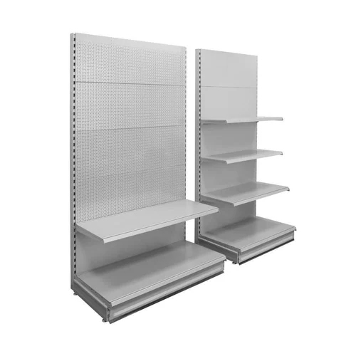 White Supermarket Racks