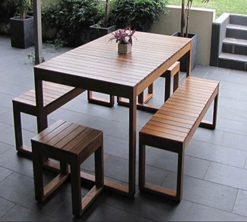 WOODEN CANTEEN TABLE