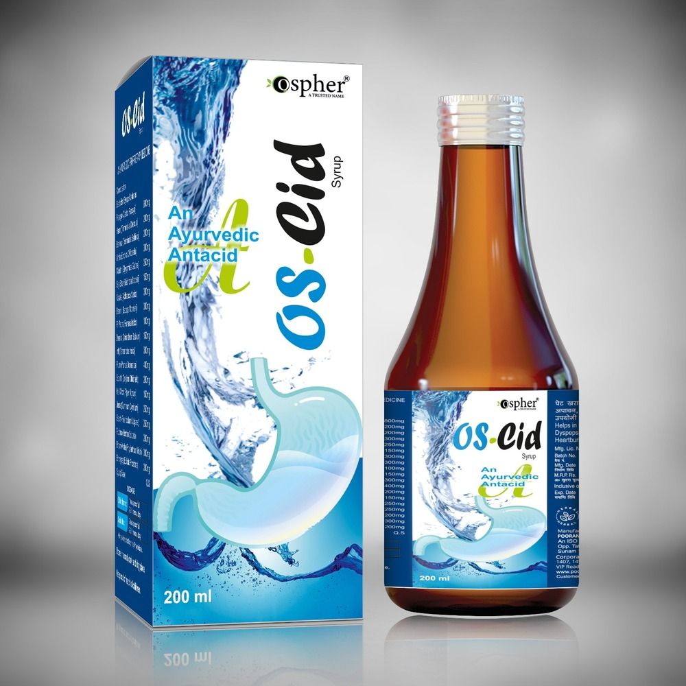 200 Ml Os-Cid Ayurvedic Antacid Syrup - Age Group: Suitable For All