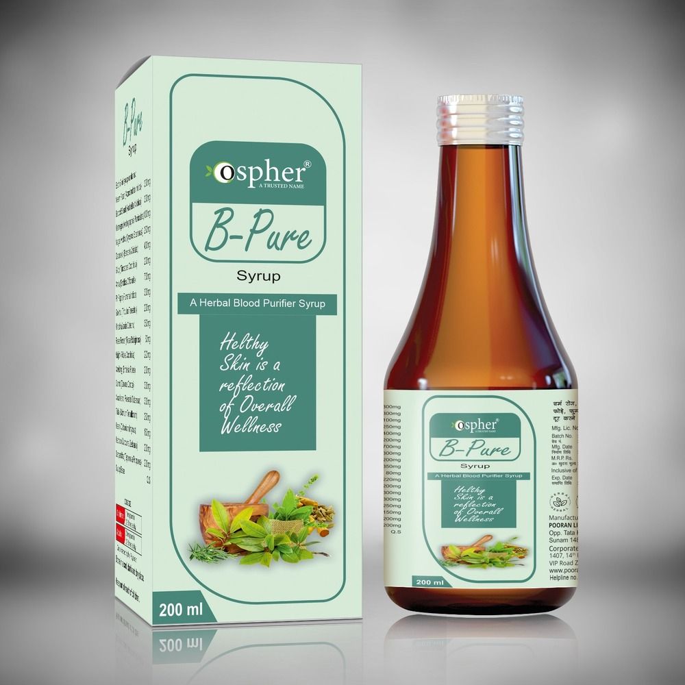 200 Ml B-Pure Herbal Blood Purifier Syrup - Age Group: Suitable For All