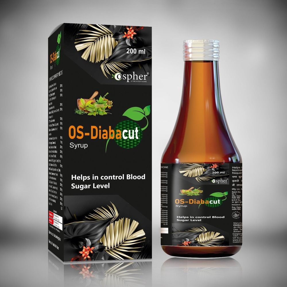 200 Ml Os-Diabacut Control Blood Sugar Level Syrup - Product Type: Herbal Medicine