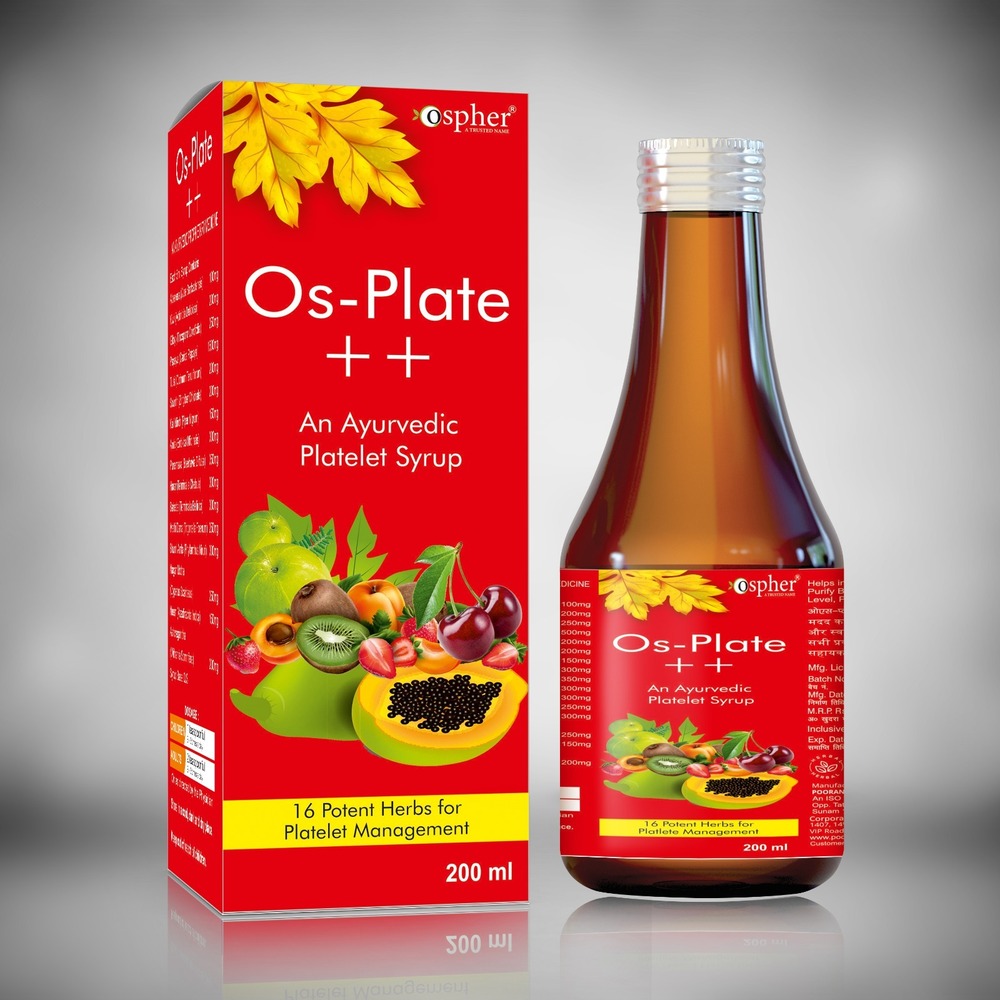200 ML OS-Plate Plus Plus Ayurvedic Platelet Syrup