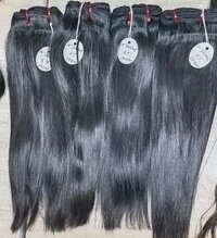 Raw Indian Temple Hair Straight Extensions - 10inch To 40inch, Remy Human Hair, Natural Color, Weaving Type
