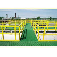 Industrial Frp Molded Walkway Grating - Color: Yellow
