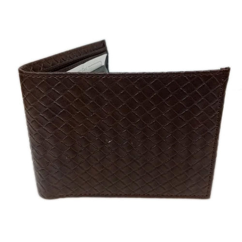 Mens Brown Leather Wallet - Color: Black