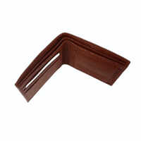 Mens Tan Color Leather Wallets For Man - Color: Brown