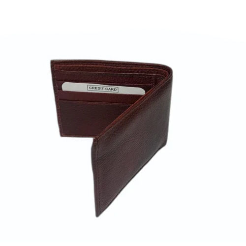 Mens Cherry Leather Wallet - Color: Brown