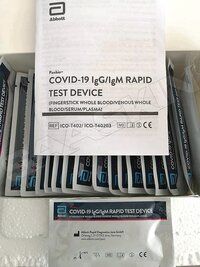 PANBIO COVID-19 IgG/IgM RAPID TEST DEVICE