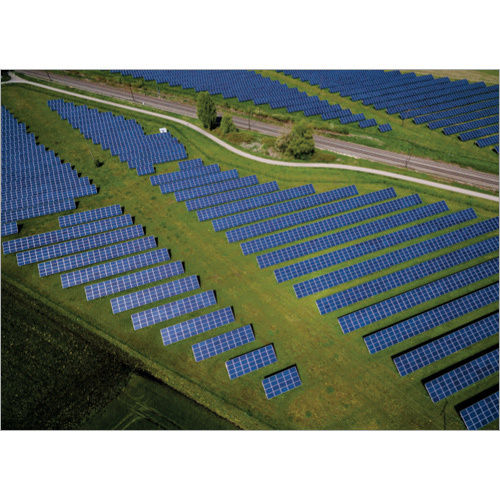 Solar Power Plant - Color: Blue