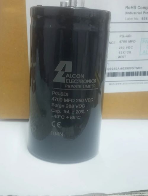 Alcon Capacitor 4700 MFD - 250 VDC Aluminum Electrolytic Capacitor