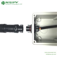 3 Pin Solar AC Wire Coupler 500V Max.50A IP68 Waterproof AC Connectors Cable Female Type