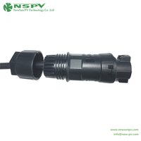 3 Pin Solar AC Wire Coupler 500V Max.50A IP68 Waterproof AC Connectors Cable Female Type
