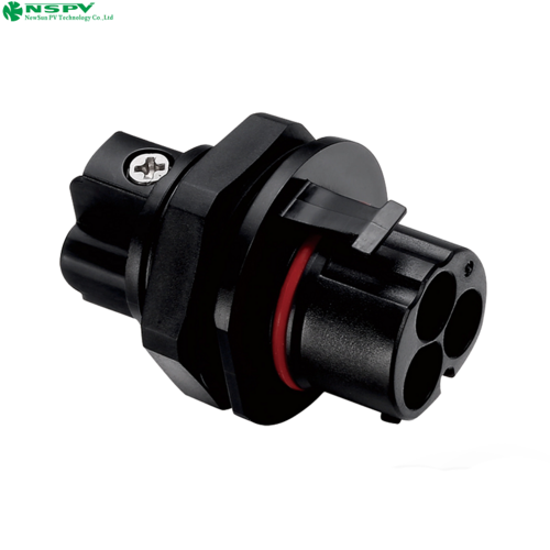 3 Pin Solar Ac Connectors 500V Waterproof Ac Wire Coupler Panel Male Type - Material: Ppe/Pa(Insulation Material)