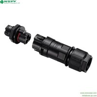 3 Pin Solar AC Connectors 500V Waterproof AC Wire Coupler Panel Male Type
