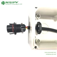 3 Pin Solar AC Connectors 500V Waterproof AC Wire Coupler Panel Male Type