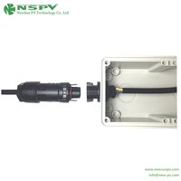 3 Pin 500V PV AC Connectors Waterproof 500V Max. 50A Solar AC Coupler Panel Female Type