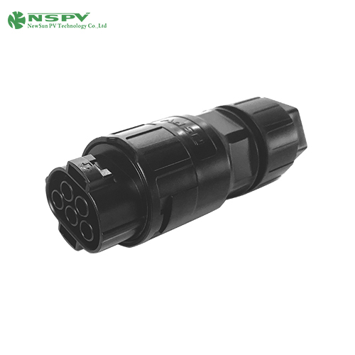 5 Pin Solar AC Connectors 500V Max. 65A PV AC Wire Coupelr Cable Female Type