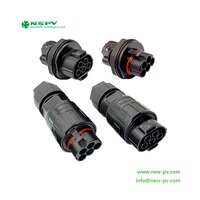 5 Pin Solar AC Connectors 500V Max. 65A PV AC Wire Coupelr Cable Female Type