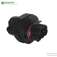 Waterproof 500V Solar AC Connectors Panel Male AC Coupler For Outdoor Inverter Connections
