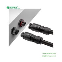 5 Pin Solar AC Conenctors 500V Max. 50A AC Wire Connectors Panel Female Type PV AC Wire Coupler
