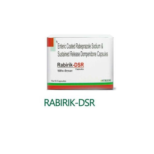 Enteric Coated Rabeprazole Sodium And Sustained Release Domperidone Capsules - Purity: 99%