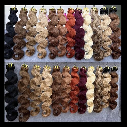 100% NATURAL HUMAN HAIR COLOURED HAIR  INDIAN HUMAN HAIR EXTENSIONS RAW HAIR BUNDLES