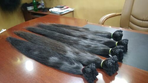 WEFT RAW INDIAN HAIR TEMPLE HAIR EXPORTER FACTORY PRICE  FULL HAIR BUNDLES