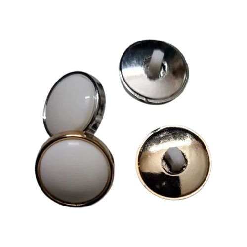 28 L Dyeable Down Hole Button Set - Color: White