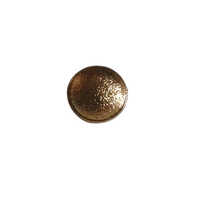 Sherwani And Ethnic Wear Buttons - Metal, 20mm Round, Antique Gold Color | 2-hole Design, Elegant Plain Technique For Ethnic Wear