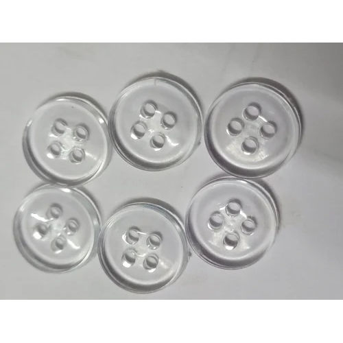 Transparent Paani Button For Blouse - Material: Plastic