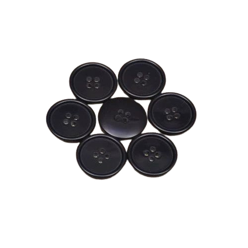 Black Polyester Buttons